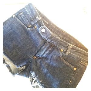 Citizens of Humanity Fringe Denim Shorts